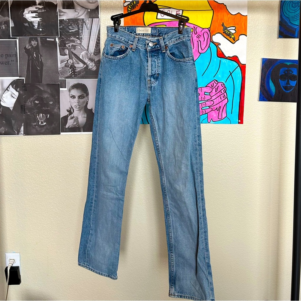 GAP BLUE JEANS // GAP BOOTCUT JEANS